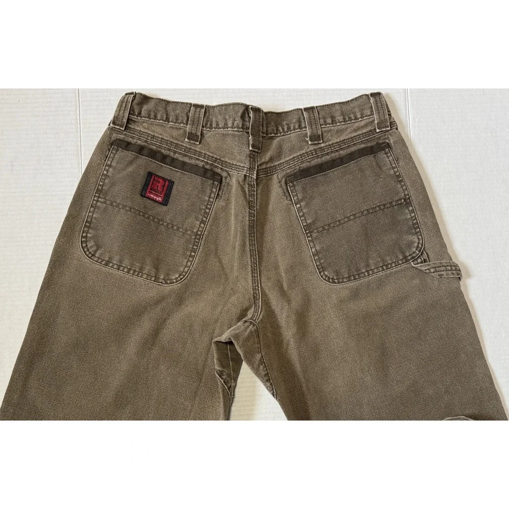 WRANGLER RIGGS - Men's Relaxed Brown Carpenter Denim Jean - 3WOO1NB - Size 35x30